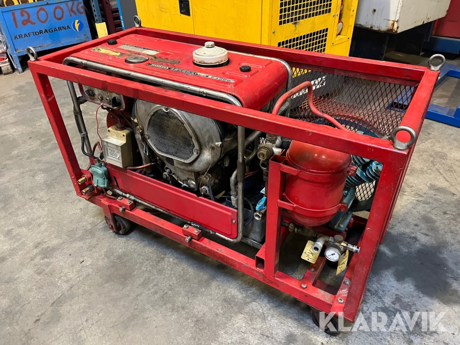 Elverk med kompressor Honda 4 kVA Diesel