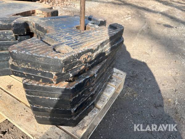 Frontvikter Valtra Inc 37.5kg 6st