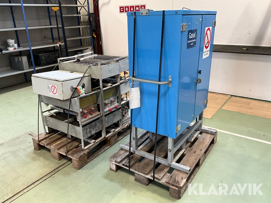 Förångarskåp och 9 st strålningsvärmare Amgas / Hoaf BCS 900 ET8T032 / AMTB 7