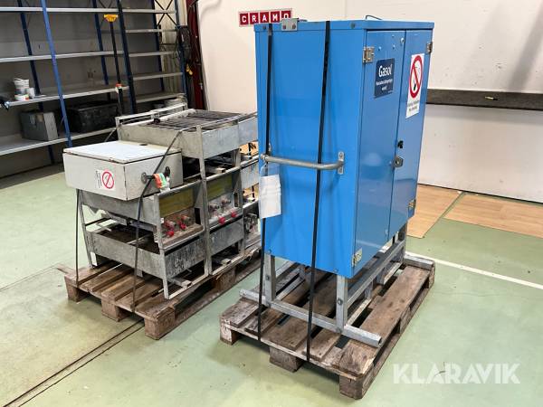 Förångarskåp och 9 st strålningsvärmare Amgas / Hoaf BCS 900 ET8T032 / AMTB 7