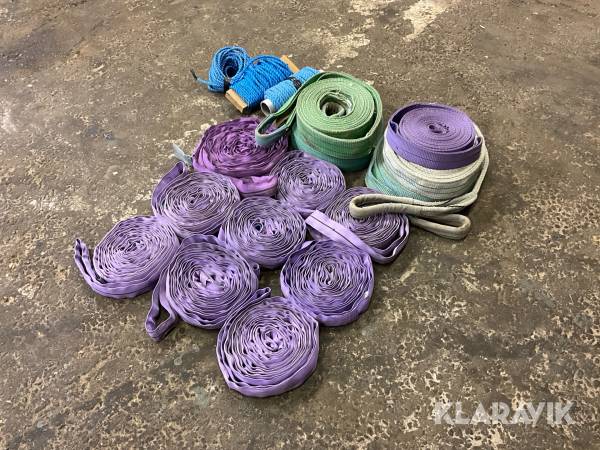 Diverse stroppar och bandsling