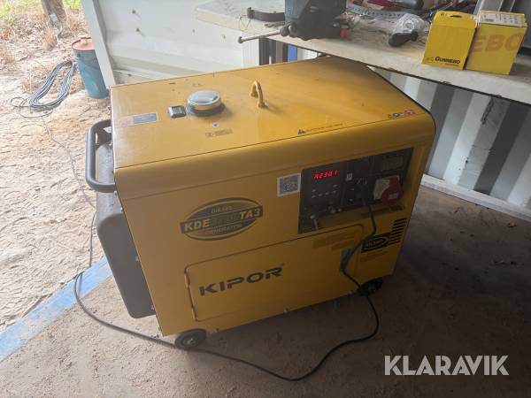 Elverk Diesel Generator Kipor KDE6700TA3
