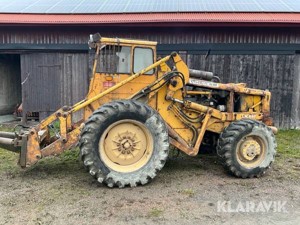 Hjullastare Volvo BM 840 skopa, gafflar, kranarm
