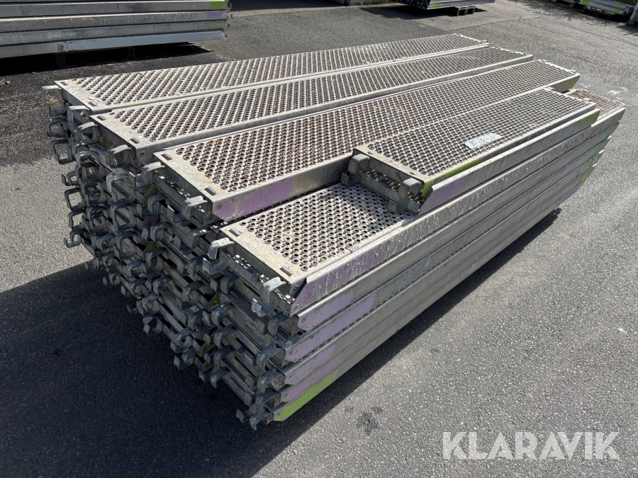 Aluminiumplank PLUS8 / PCP 3,0m och 1,75m - Totalt 56st