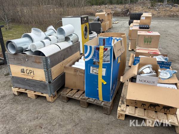 Diverse ventilationsrör 3 pallar