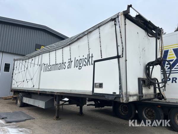 Skåptrailer Flodaverken CT1-22-19,5 med bakgavellyft