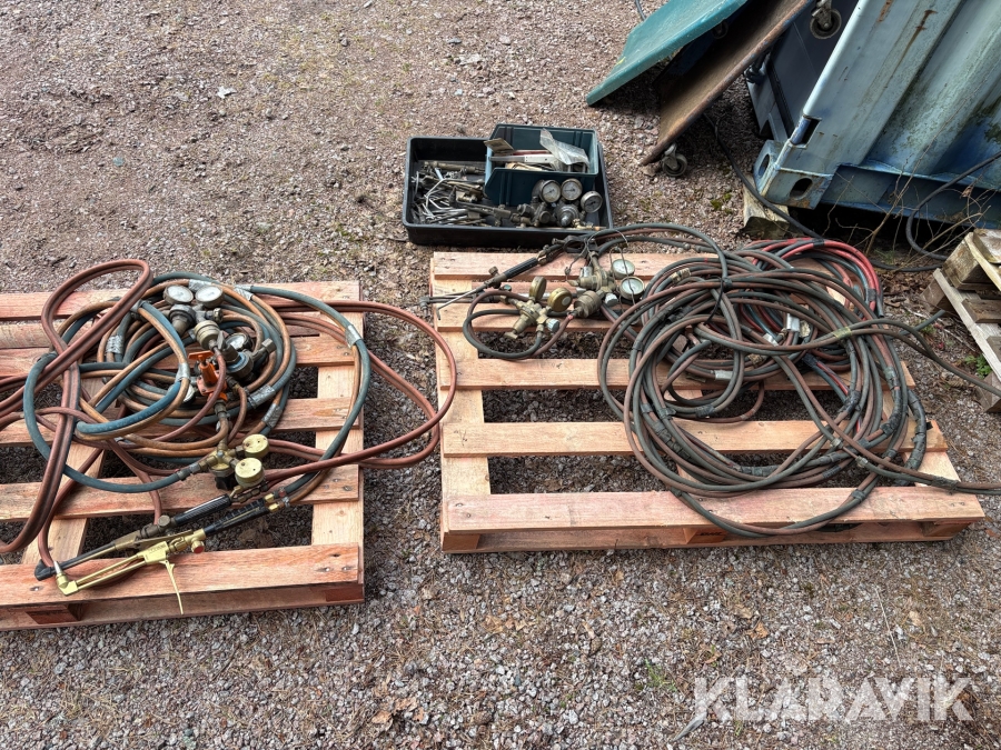 Gasklockor med diverse tillbehör