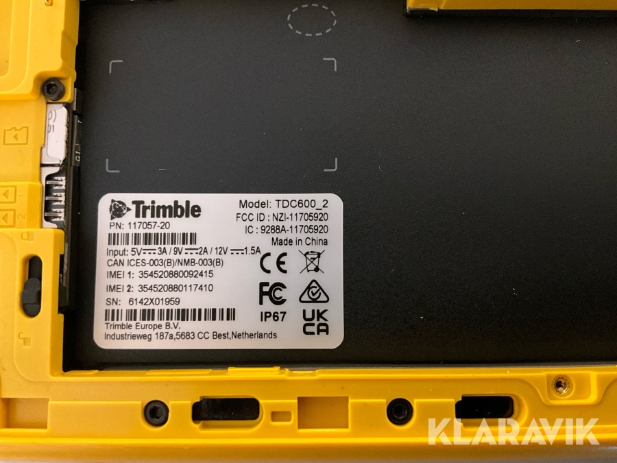 Handenhet Trimble TDC600, Umeå, Klaravik auktioner