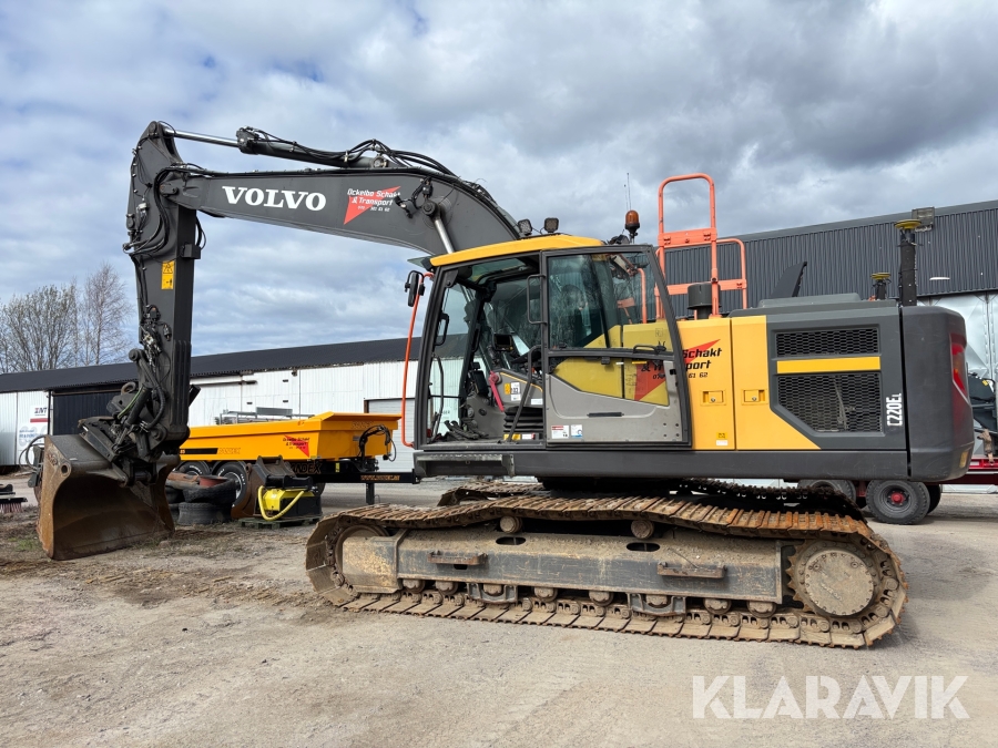 Grävmaskin Volvo EC220EL med redskap