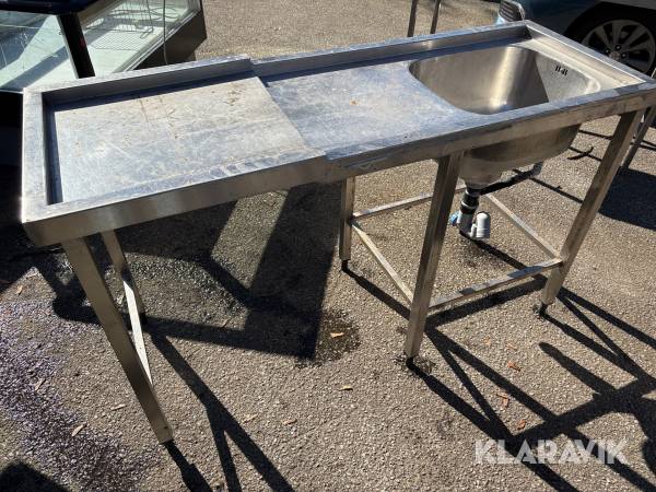 Vask med justerbar arbetsyta