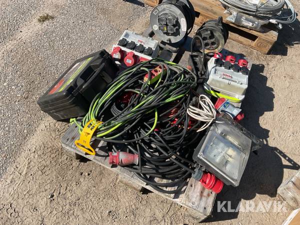 Parti med kabel- och elutrustning