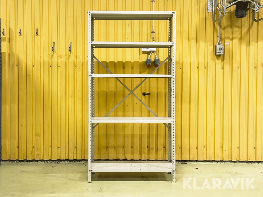 Lagerhylla, stål, 3 hyllplan