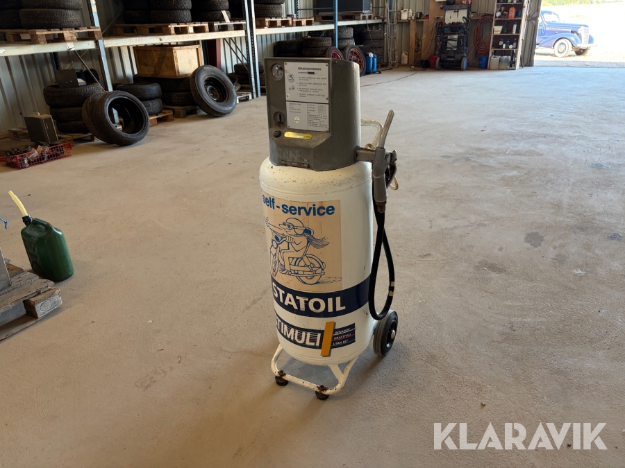 Retro bensinpump till moped Statoil Stimuli UT-1 tryckluftsdriven
