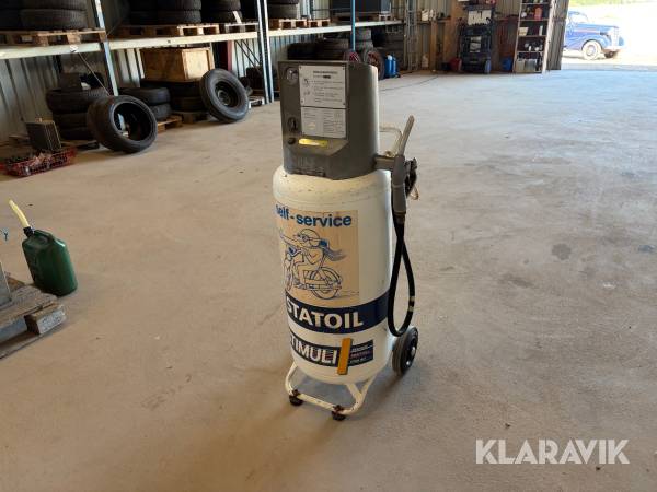 Retro bensinpump till moped Statoil Stimuli UT-1 tryckluftsdriven