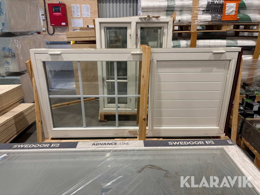 Fönsterdörr/altandörr NorDan 10x21. Högerhängd.