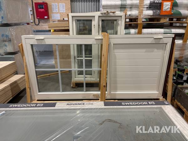 Fönsterdörr/altandörr NorDan 10x21. Högerhängd.