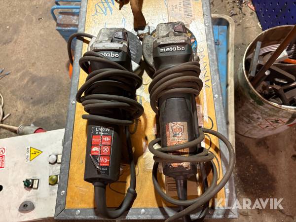Vinkelslip 2 st Metabo 1700 W / 1500 W