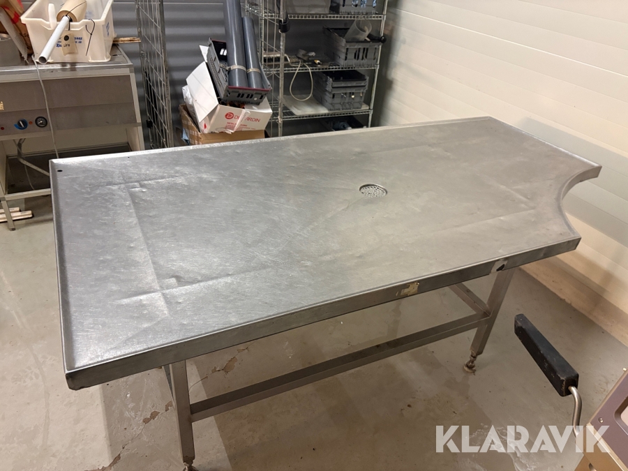 Rostfritt bord 2000x1000x870mm