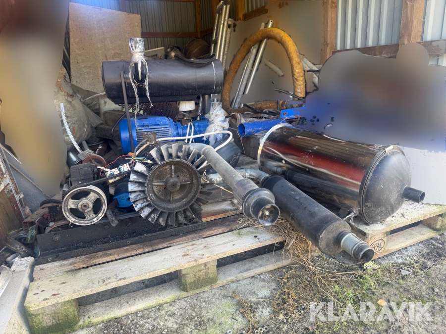 Vakuumpump DeLaval VP77 med vakuumtank