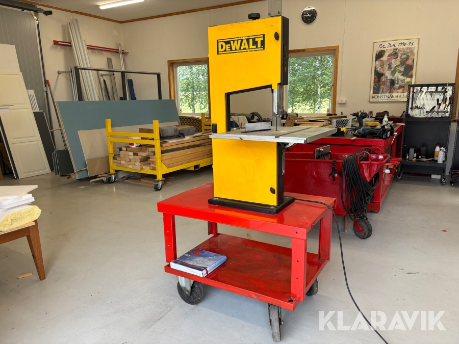 Bandsåg Dewalt DW876 på vagn