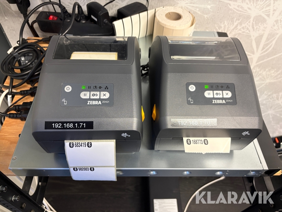 Etikettskrivare Zebra ZD421 , 2st