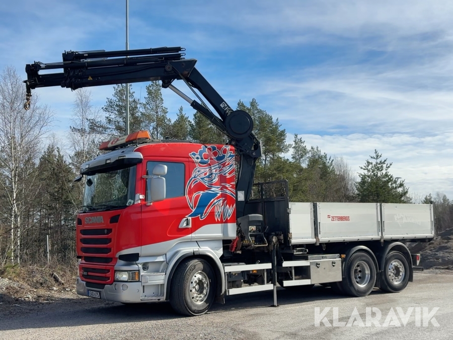 Kranbil Scania R450 Hiab 211 EP-5 HiPro kran