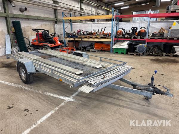Biltrailer Tiab BV15 med ramper