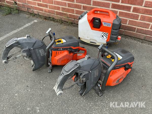 Kapmaskin 2st och Vattentank Husqvarna K970 / WT15i