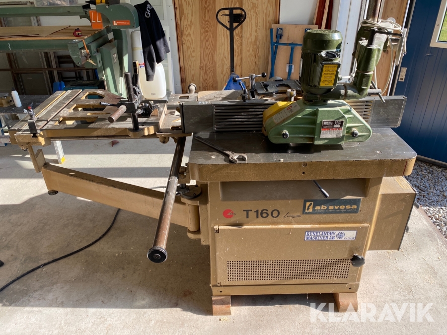 Bordsfräs Scm t160 med integrerad tappsläde