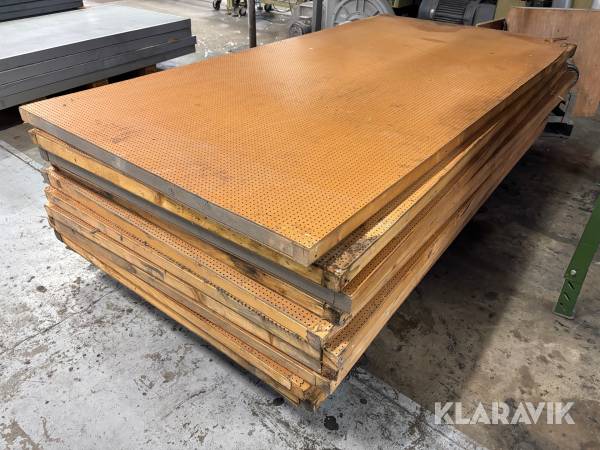 Ljudisolerande vägg trä 10st