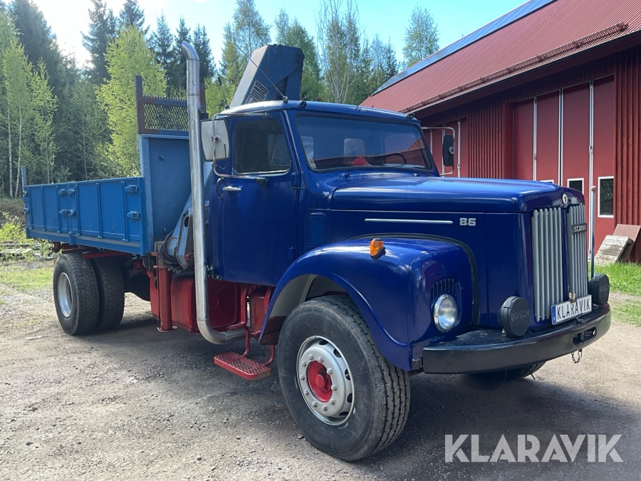 Veteranlastbil Scania L 86 S 50170 med Hiab 965kan