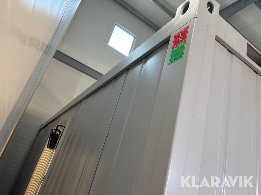 Stålmodul Bod börsen 20 fot med wc & pentry