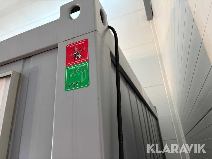 Stålmodul Bod börsen 20 fot med wc & pentry