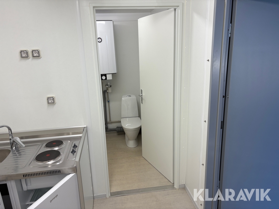 Stålmodul Bod börsen 20 fot med wc & pentry