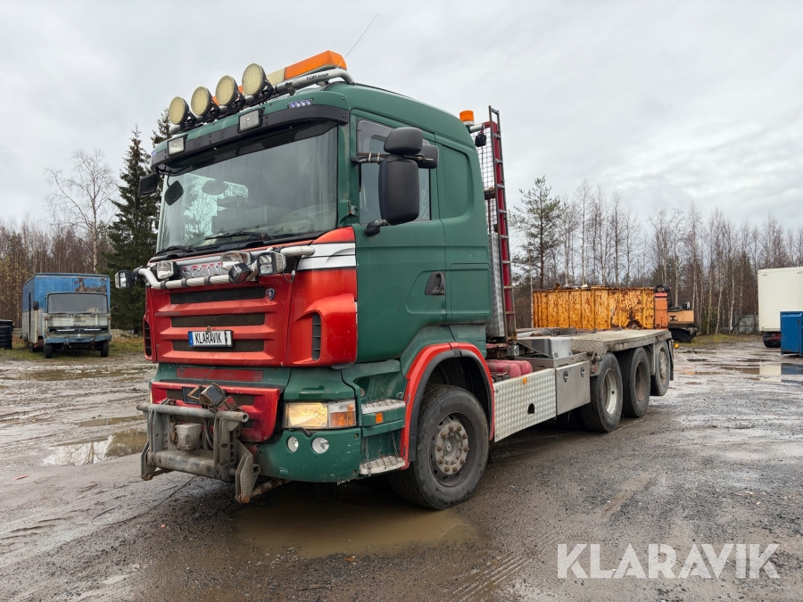 Lastväxlare Scania R480 med plogutrustning