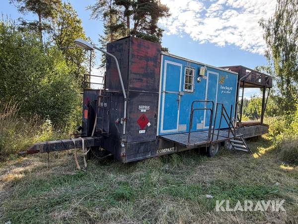 Depåvagn med biltrailer Arbetsvagnar BMR - 4510