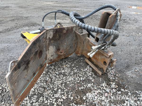 Grusstoppvinge till väghyvel