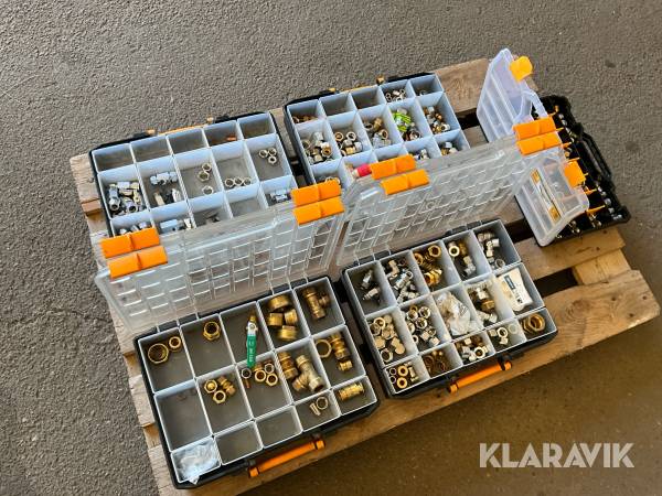 Sortimentlådor med VVS tillbehör