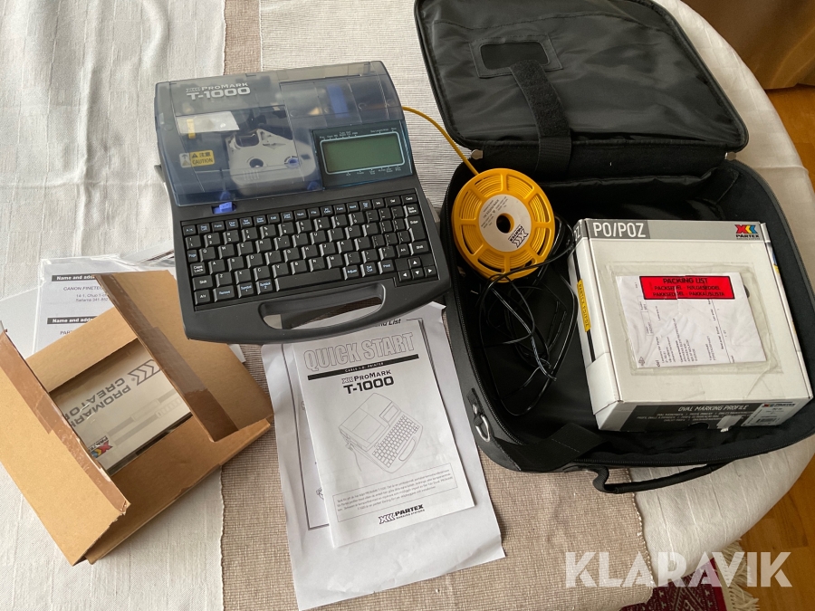 Märkmaskin/ kabelprinter Partex ProMark T-1000
