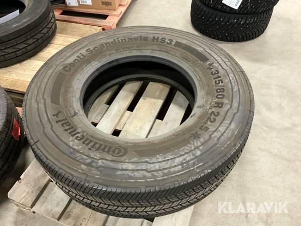 Lastbilsdäck Continemtal Scand HS3 M+S 3 PMSF 315/80R22,5 156/150L 1st (nytt)