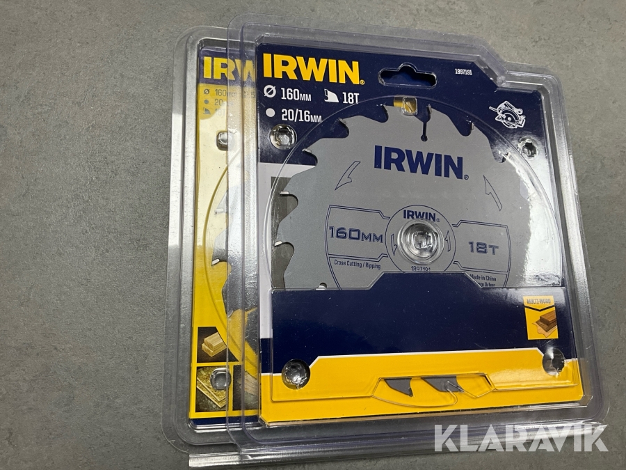 Sågklinga Irwin 160x20/16mm 2st