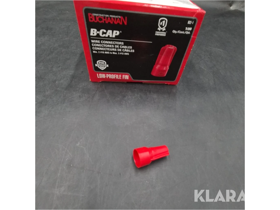 Toppklämmor Buchanan B-CAP, röda, 6 000 st