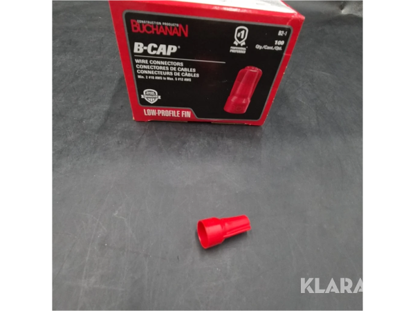 Toppklämmor Buchanan B-CAP, röda, 6 000 st