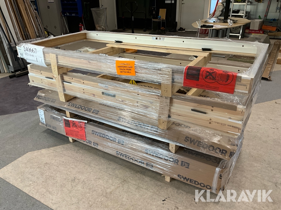 Innerdörrar Swedoor med karm 3 st