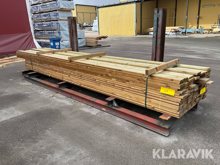 Virkespaket impregnerad trall B-kvalite 28x145 575 Löpmeter