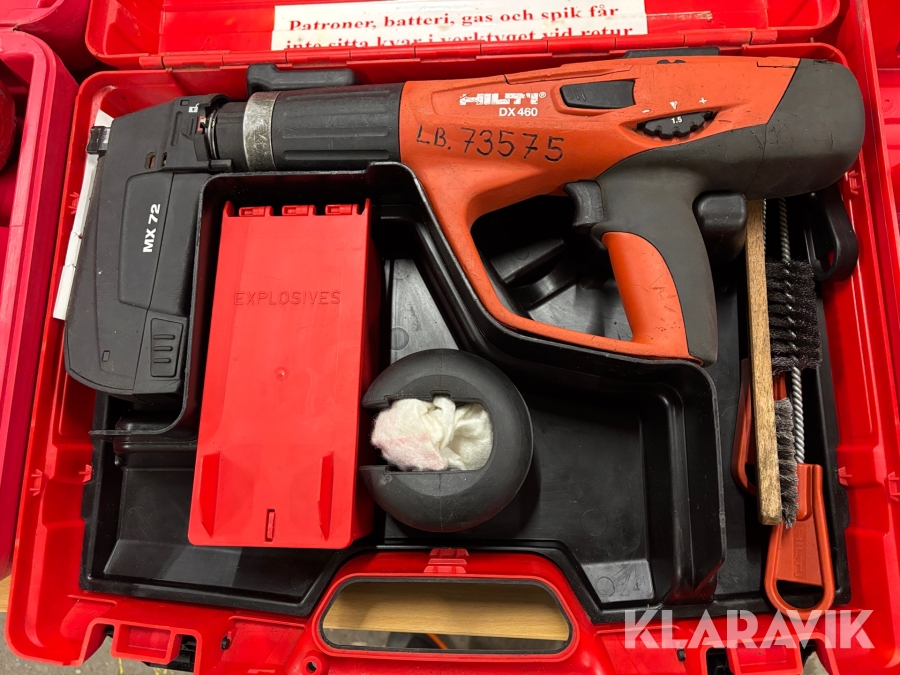 Parti med byggmaskiner Hilti & Max