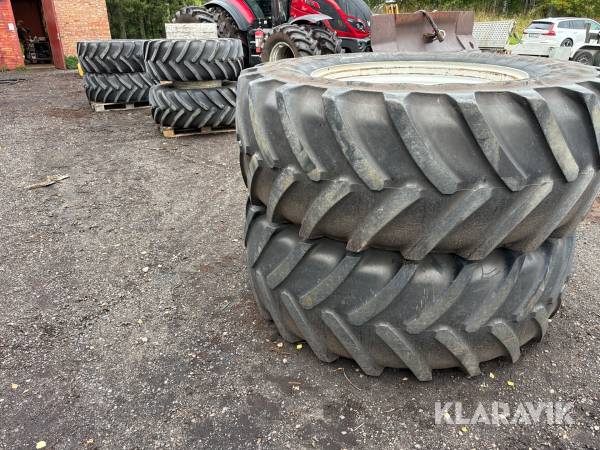 Lantbruksdäck 1st uppsättning + dubbelmontage fram 6st delar
