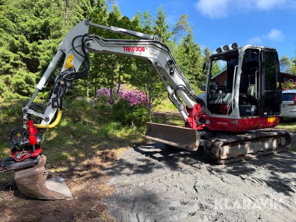 Grävmaskin Takeuchi TB260 med tiltrotator, grävsystem & skopor