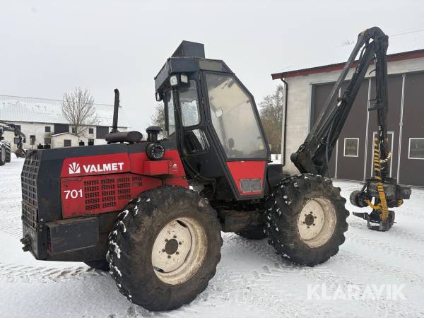 Skördare Valmet 701 med kran Cranab 290H, aggregat Pan 928