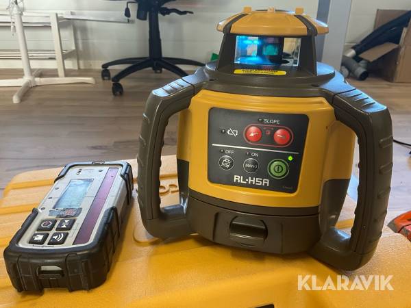 Planlaser Topcon RL H5A kalibrerad & servad
